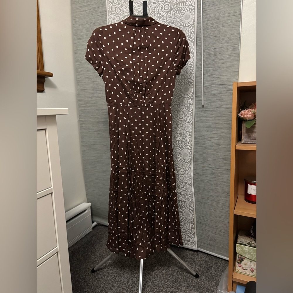 EMILY AND FIN | Adele Toffee Spot Dress [Sample Sale Item!] - Picture 3 of 8